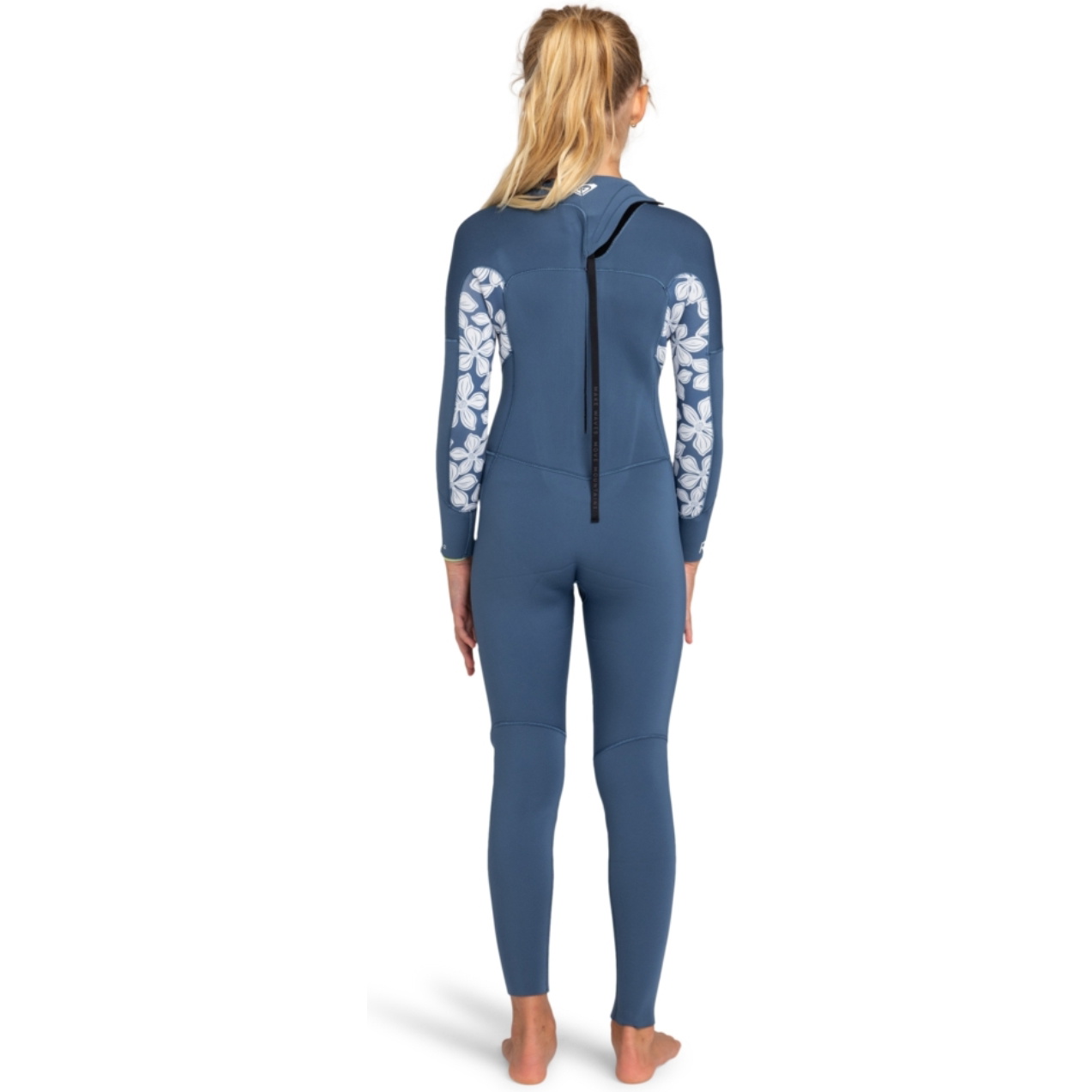 2026 Roxy Junior Swell Series 4/3mm Back Zip Wetsuit ERGW103057 - Wild Wind Drifter Floral